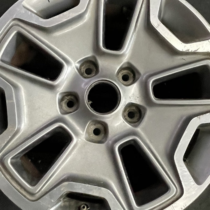 17" WRANGLER 13 17x7.5 10 hole w/machined accent gray Original OEM Wheel Rim - Angle View