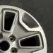 17" WRANGLER 13 17x7.5 10 hole w/machined accent gray Original OEM Wheel Rim - Close-Up Detail