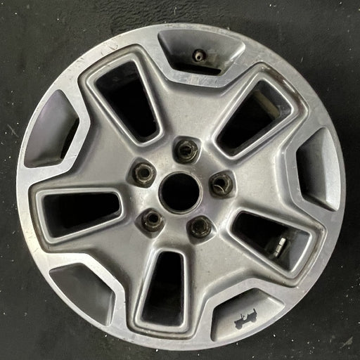 17" WRANGLER 13 17x7.5 10 hole w/machined accent gray Original OEM Wheel Rim - Front View
