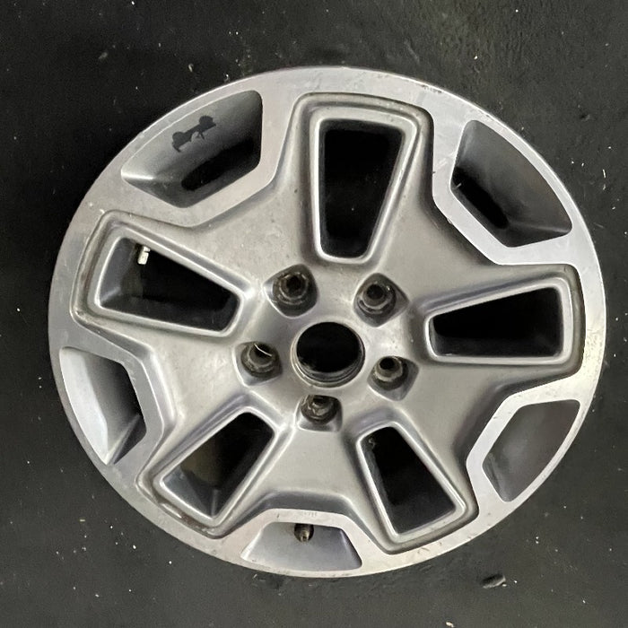 17" WRANGLER 13 17x7.5 10 hole w/machined accent gray Original OEM Wheel Rim - View 8