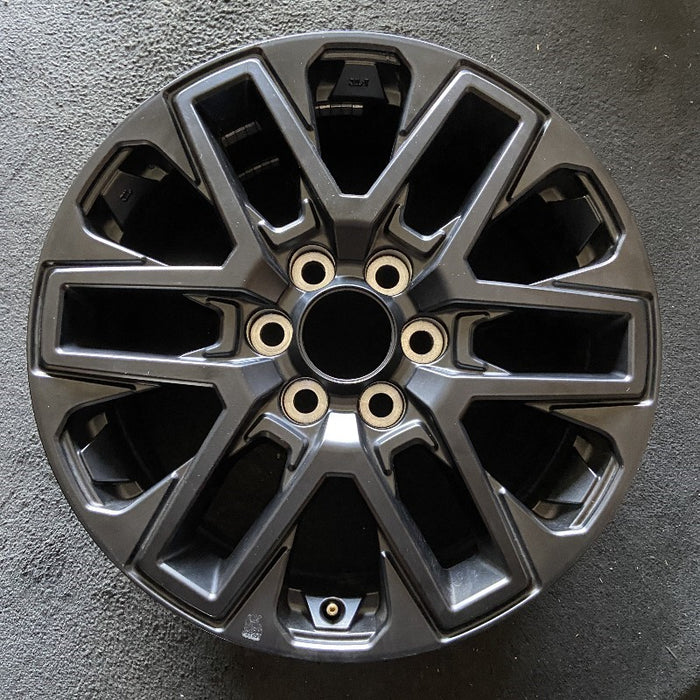 20" SEQUOIA 23-24 20x8 open spoke 6 spoke matte black Original OEM Wheel Rim - Front View