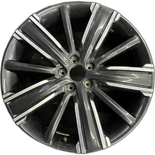 20" INFINITI QX50 21-22 20x8.5 10 spoke machined black Original OEM Wheel Rim - Front View