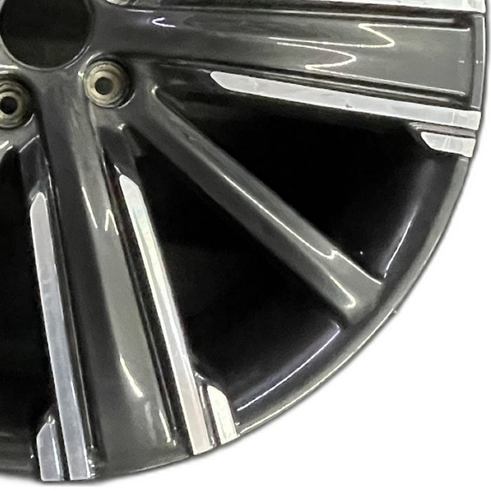 20" INFINITI QX50 21-22 20x8.5 10 spoke machined black Original OEM Wheel Rim - Close-Up Detail