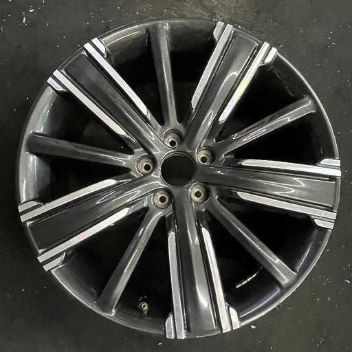 20" INFINITI QX50 21-22 20x8.5 10 spoke machined black Original OEM Wheel Rim - Front View