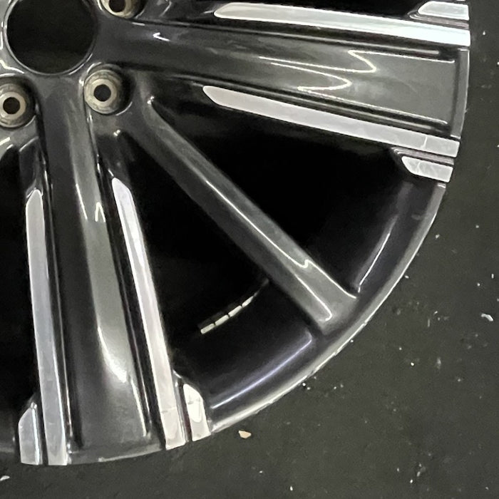 20" INFINITI QX50 21-22 20x8.5 10 spoke machined black Original OEM Wheel Rim - Back View