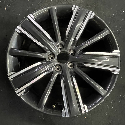 20" INFINITI QX50 21-22 20x8.5 10 spoke machined black Original OEM Wheel Rim - Front View