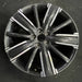 20" INFINITI QX50 21-22 20x8.5 10 spoke machined black Original OEM Wheel Rim - Front View