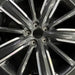 20" INFINITI QX50 21-22 20x8.5 10 spoke machined black Original OEM Wheel Rim - Angle View