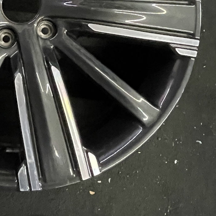 20" INFINITI QX50 21-22 20x8.5 10 spoke machined black Original OEM Wheel Rim - Back View