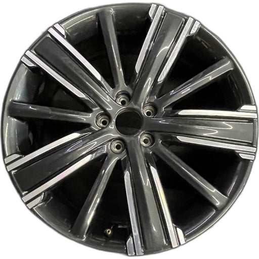 20" INFINITI QX50 21-22 20x8.5 10 spoke machined black Original OEM Wheel Rim - Front View