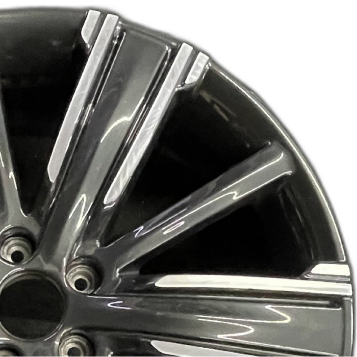20" INFINITI QX50 21-22 20x8.5 10 spoke machined black Original OEM Wheel Rim - Side Profile