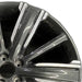 20" INFINITI QX50 21-22 20x8.5 10 spoke machined black Original OEM Wheel Rim - Side Profile