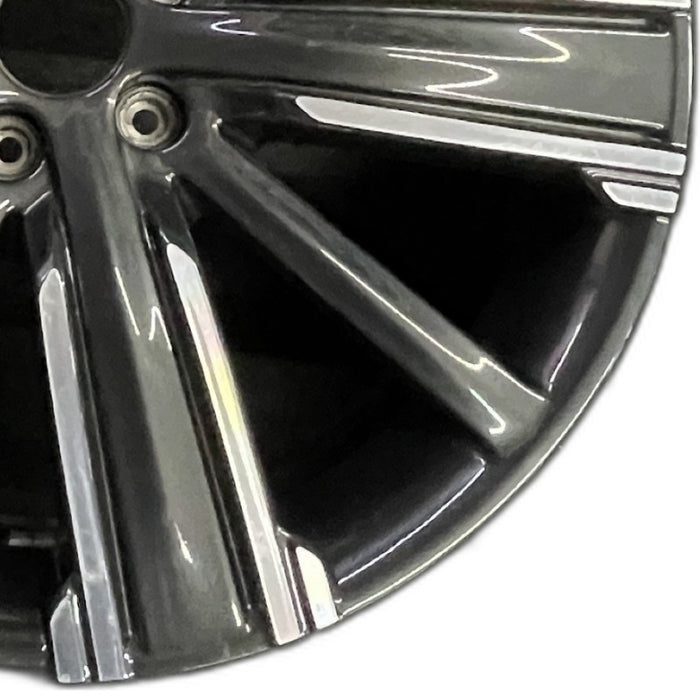 20" INFINITI QX50 21-22 20x8.5 10 spoke machined black Original OEM Wheel Rim - Close-Up Detail