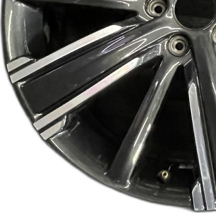 20" INFINITI QX50 21-22 20x8.5 10 spoke machined black Original OEM Wheel Rim - Back View