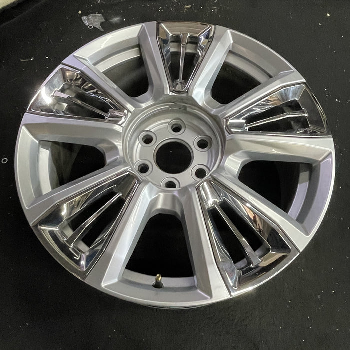 22" SIERRA 1500 PICKUP 23 22x9, raised spoke, 10 spoke, opt RPT Original OEM - Side Profile