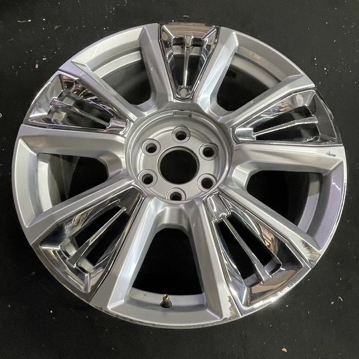 22" SIERRA 1500 PICKUP 23 22x9, raised spoke, 10 spoke, opt RPT Original OEM - Side Profile