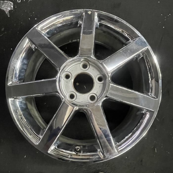 18" XLR 06-08 Base, , 7 single spoke, chrome Original OEM Wheel Rim - Angle View