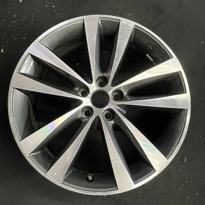 19" XE 17-18 19x7.5 alloy 5 split spoke machined face gray accent Original OEM Wheel Rim
