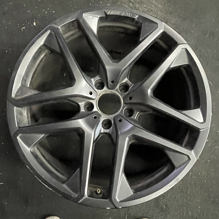 21" MERCEDES G-CLASS 20-24 463 Type G63 21x10 black Original OEM Wheel Rim - Front View