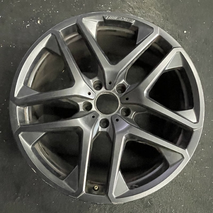 21" MERCEDES G-CLASS 20-24 463 Type G63 21x10 black Original OEM Wheel Rim - Front View