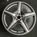 21" EQS-CLASS SUV 23 296 Type, 21x9.5, 5 spoke, w/o cladding; w/o mesh - Angle View