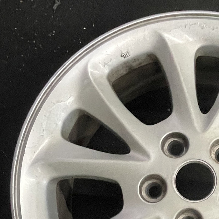 17" 300M 99-01 17x7 10 spoke silver Original OEM Wheel Rim - Side Profile
