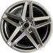 19" MUSTANG 24 19x8.5, , split spoke, silver Original OEM Wheel Rim - Front View