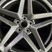 19" MUSTANG 24 19x8.5 5 spoke split spoke silver Original OEM Wheel Rim - Angle View