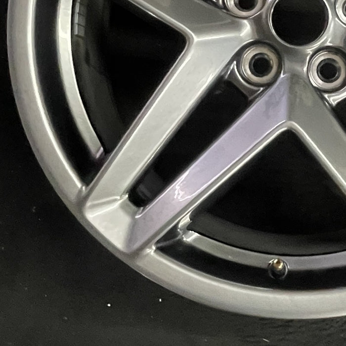 19" MUSTANG 24 19x8.5 5 spoke split spoke silver Original OEM Wheel Rim - Additional View