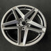 19" MUSTANG 24 19x8.5, , split spoke, silver Original OEM Wheel Rim - Close-Up Detail