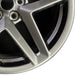 19" MUSTANG 24 19x8.5 5 spoke split spoke silver Original OEM Wheel Rim - Close-Up Detail