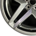 19" MUSTANG 24 19x8.5 5 spoke split spoke silver Original OEM Wheel Rim - Back View