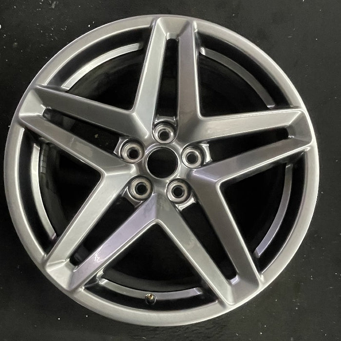 19" MUSTANG 24 19x8.5 5 spoke split spoke silver Original OEM Wheel Rim - Additional View