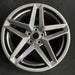 19" MUSTANG 24 19x8.5 5 spoke split spoke silver Original OEM Wheel Rim - Additional View