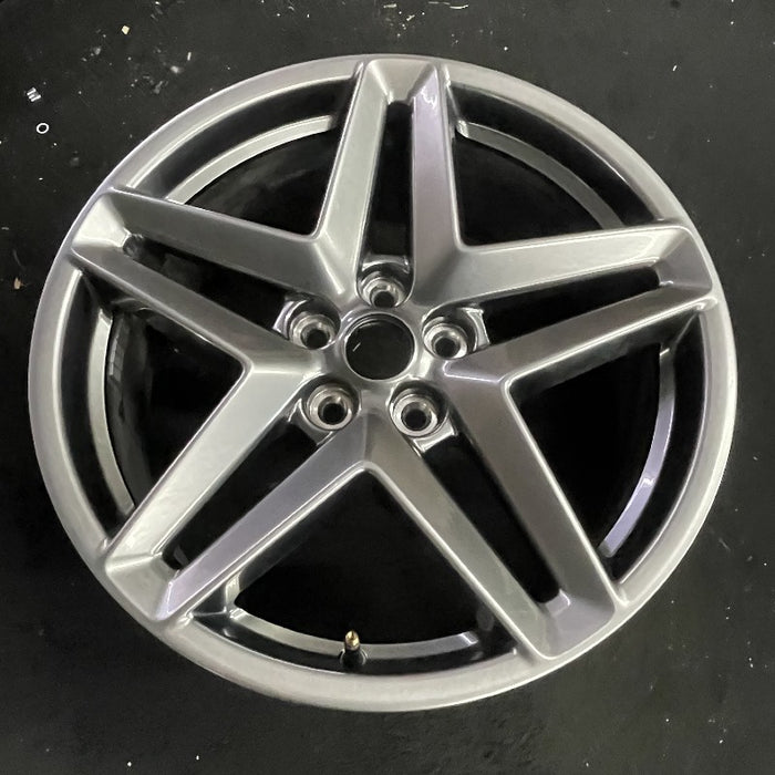 19" MUSTANG 24 19x8.5 5 spoke split spoke silver Original OEM Wheel Rim - View 7