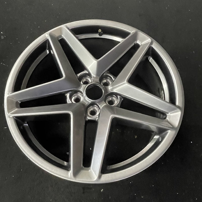 19" MUSTANG 24 19x8.5 5 spoke split spoke silver Original OEM Wheel Rim - View 8