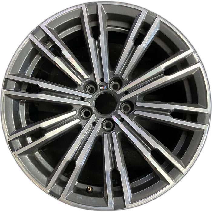 18" BMW 330i 19 Sedan, 18x7.5, 10 double spoke, w/o flared spoke Original OEM - Front View