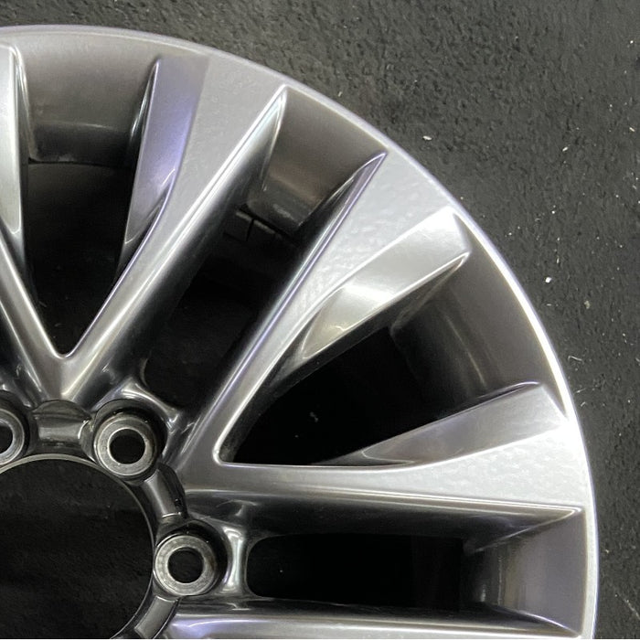 18" LEXUS GX460 14 18x7.5 alloy 6 spoke split spoke V spoke dark graphite - Close-Up Detail