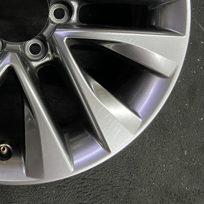 18" LEXUS GX460 14 18x7.5 alloy 6 spoke split spoke V spoke dark graphite - Back View