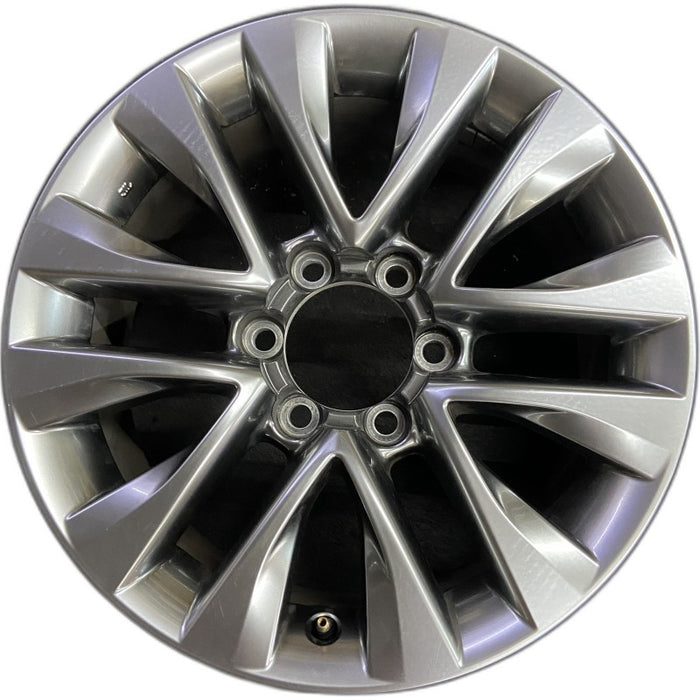 18" LEXUS GX460 14 18x7.5 alloy 6 spoke split spoke V spoke dark graphite - Front View