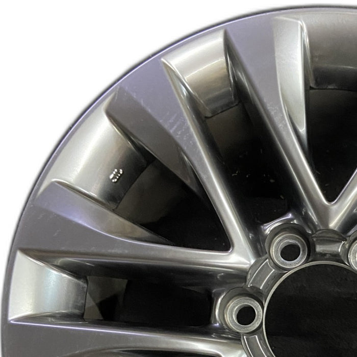 18" LEXUS GX460 14 18x7.5 alloy 6 spoke split spoke V spoke dark graphite - Angle View