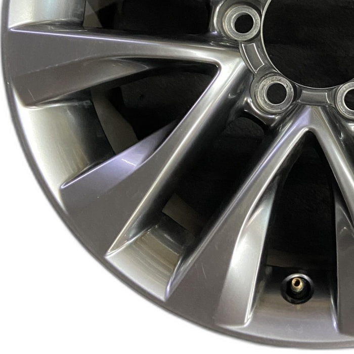 18" LEXUS GX460 14 18x7.5 alloy 6 spoke split spoke V spoke dark graphite - Back View
