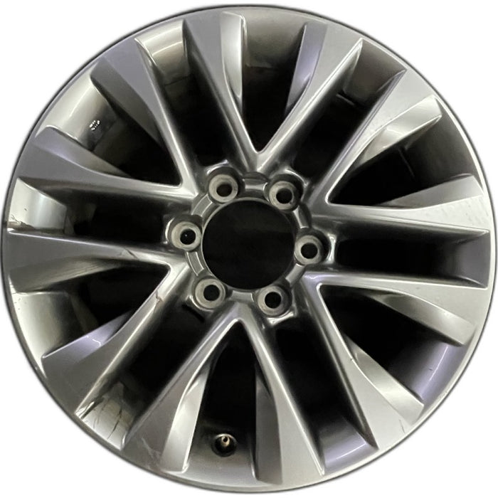 18" LEXUS GX460 14 18x7.5 alloy 6 spoke split spoke V spoke dark graphite - Front View