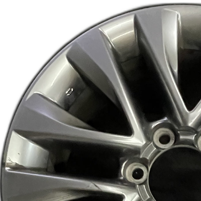 18" LEXUS GX460 14 18x7.5 alloy 6 spoke split spoke V spoke dark graphite - Angle View
