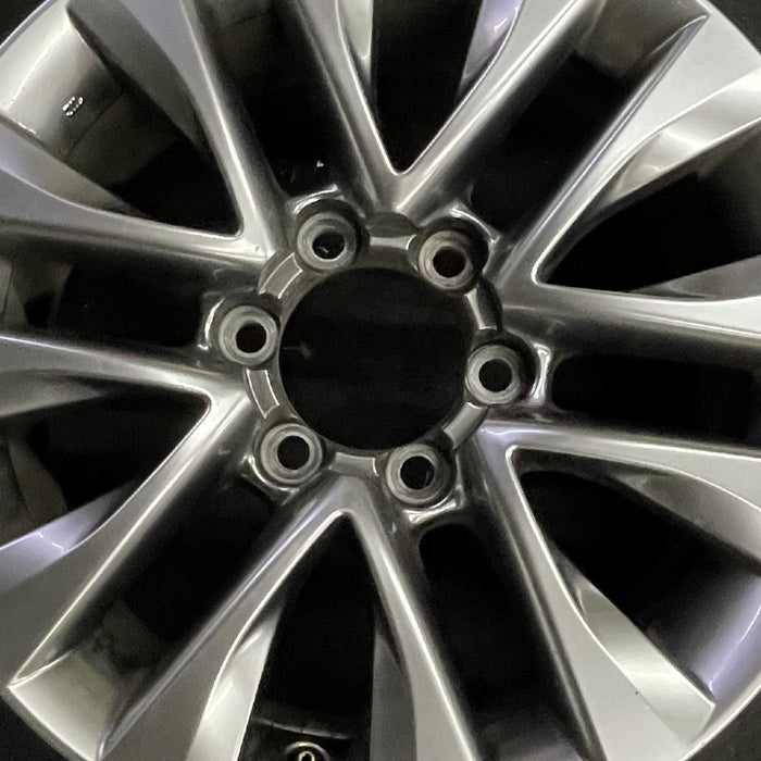 18" LEXUS GX460 14 18x7.5 alloy 6 spoke split spoke V spoke dark graphite - Angle View