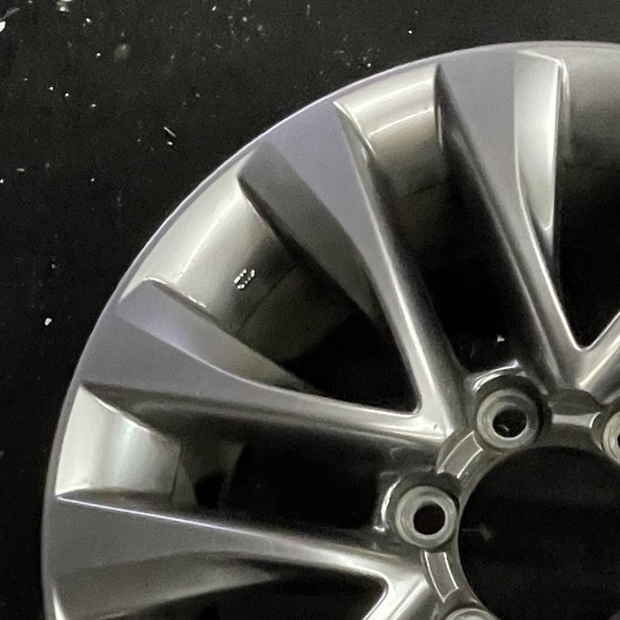 18" LEXUS GX460 14 18x7.5 alloy 6 spoke split spoke V spoke dark graphite - Side Profile