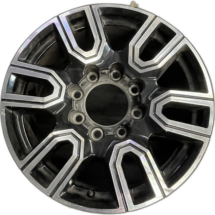20" SIERRA 2500 PICKUP 20 20x8.5 12 spoke machined face accents black opt PYU - Front View