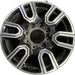 20" SIERRA 2500 PICKUP 20 20x8.5 12 spoke machined face accents black opt PYU - Front View