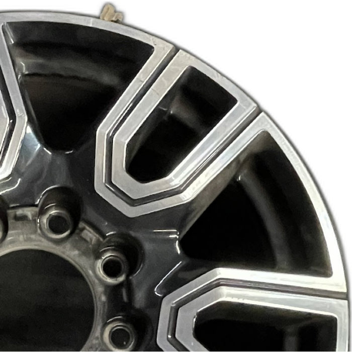 20" SIERRA 2500 PICKUP 20 20x8.5 12 spoke machined face accents black opt PYU - Side Profile
