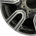 20" SIERRA 2500 PICKUP 20 20x8.5 12 spoke machined face accents black opt PYU - Back View